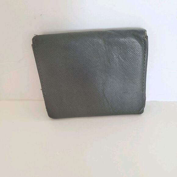 Burberry Wallet Green Coin Case Holder Pouch Leather Compact Mini Logo - Picture 2 of 9